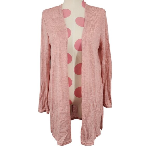 Women's H&M Divided Pink Blush Thin Sweater Cardigan Small Comfy Cozy Stylish - Picture 1 of 6